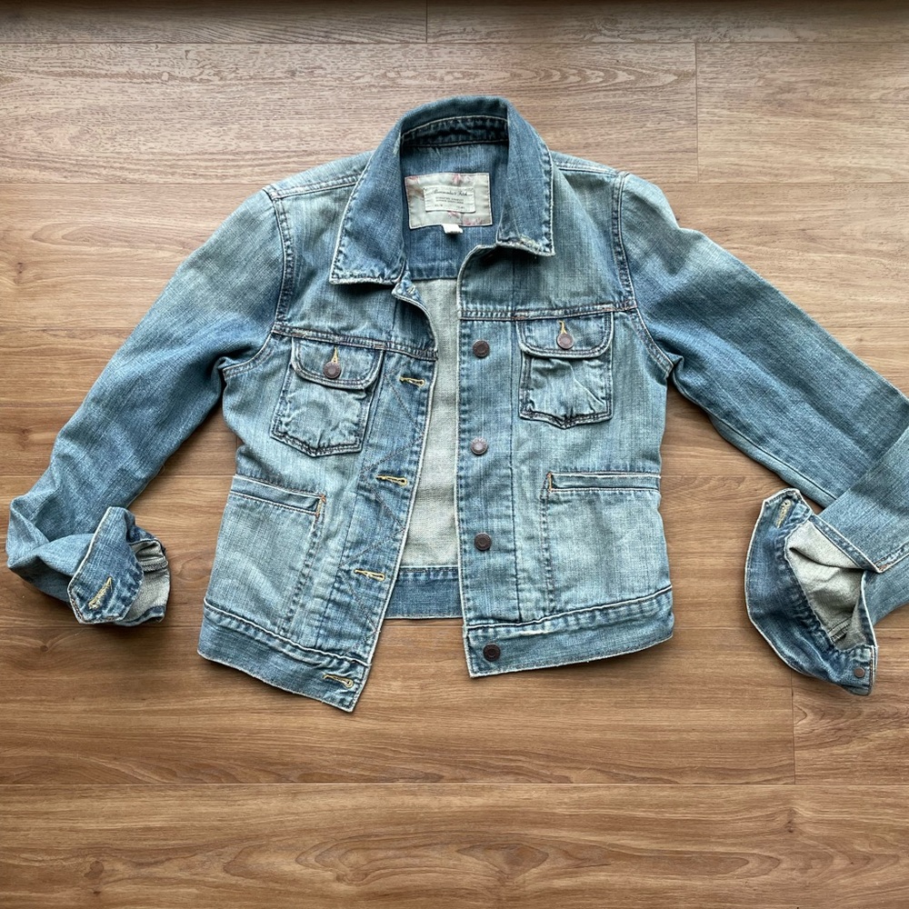 Vintage Abercrombie & Fitch Womens Denim Jean Jacket - size small